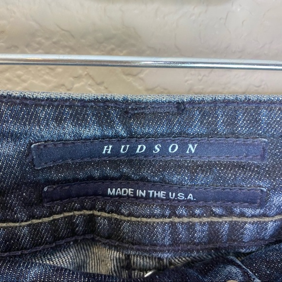 HUDSON JEANS Distressed Signature Flap Pocket Bootcut Jeans Denim Size 26 - Picture 6 of 16